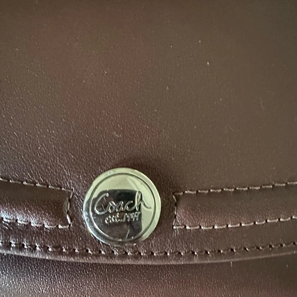 Coach Tan and Brown Leather Shoulder Bag Set